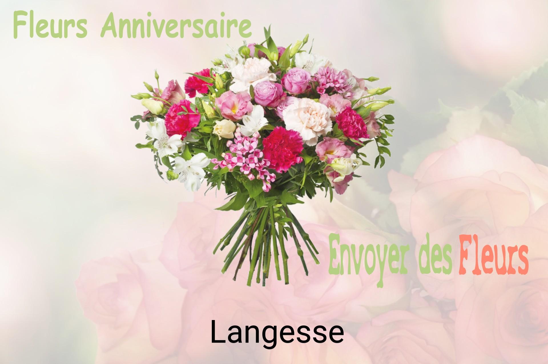 Bouquet de fleurs d’anniversaire livré à Langesse